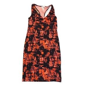 Leith Red And Black Stretch Dress Anthropologie